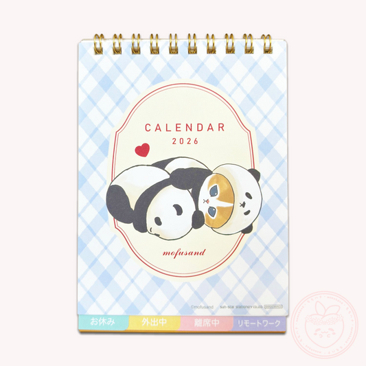 Mofusand 2026 Desk Calendar