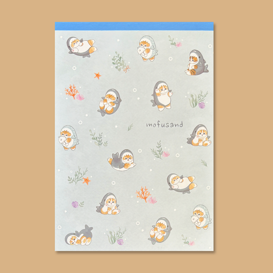 Mofusand A6 Memo Pad - Shark Nyan