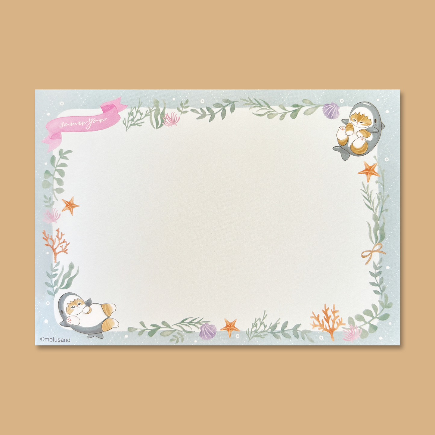 Mofusand A6 Memo Pad - Shark Nyan