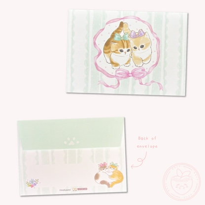 Mofusand Die-cut Mini Letter Set - Ribbon
