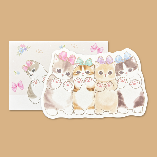 Mofusand Die-cut Mini Letter Set - Nikukyu