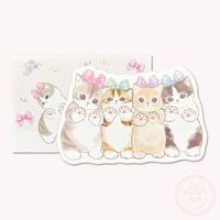 Mofusand Die-cut Mini Letter Set - Nikukyu