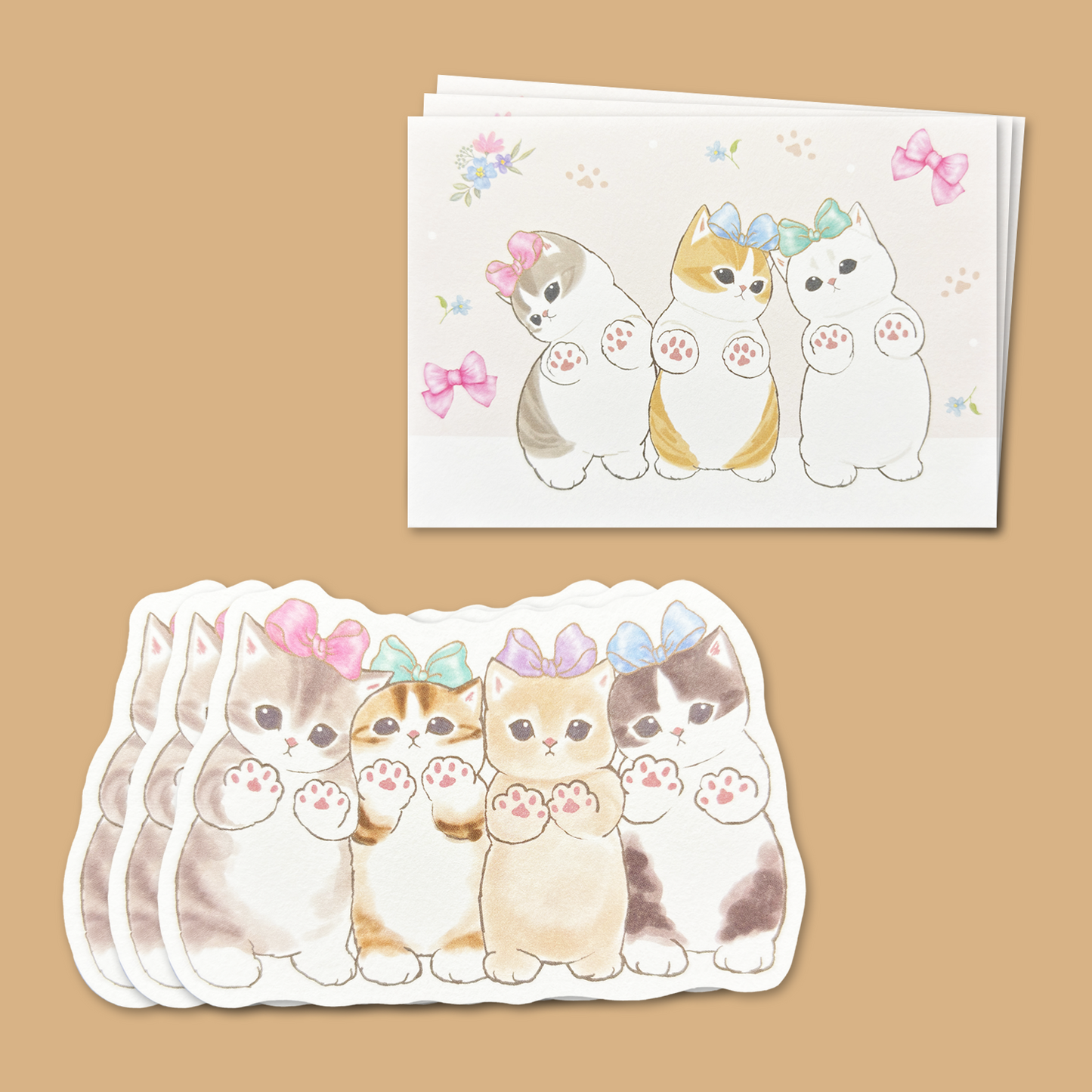 Mofusand Die-cut Mini Letter Set - Nikukyu