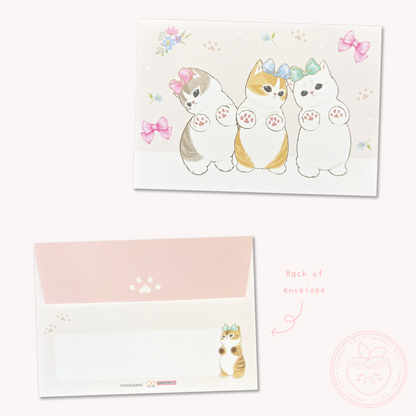 Mofusand Die-cut Mini Letter Set - Nikukyu
