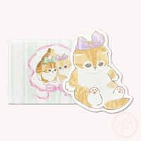 Mofusand Die-cut Mini Letter Set - Ribbon