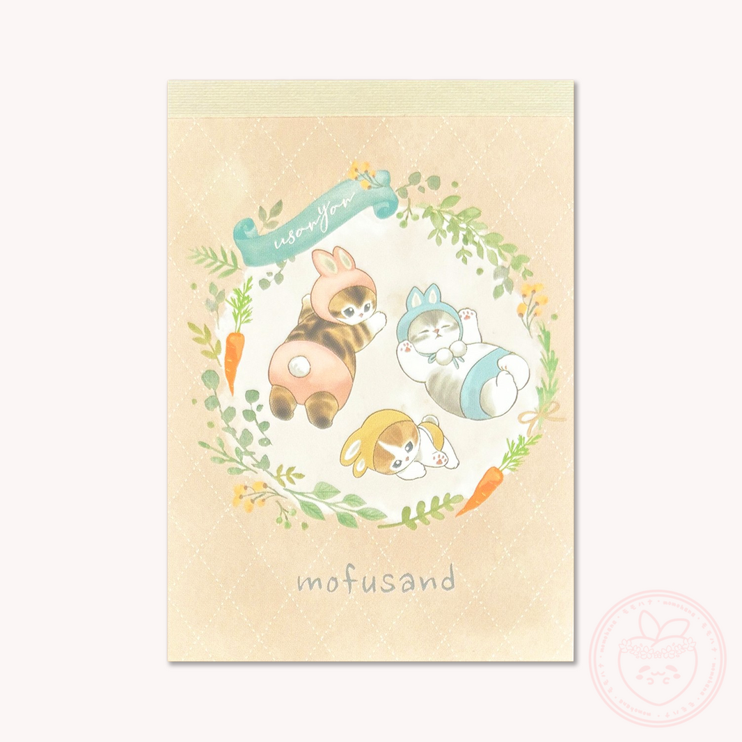 Mofusand Mini Memo Pad - Rabbit Nyan