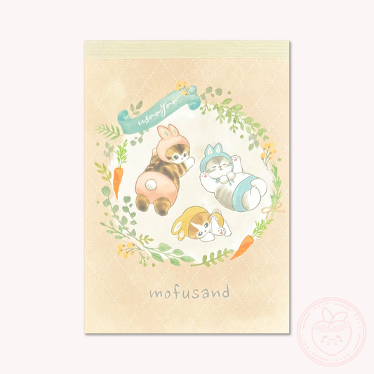 Mofusand Mini Memo Pad - Rabbit Nyan