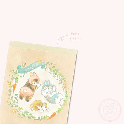 Mofusand Mini Memo Pad - Rabbit Nyan