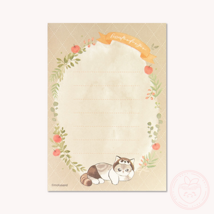 Mofusand Mini Memo Pad - Red Panda Nyan
