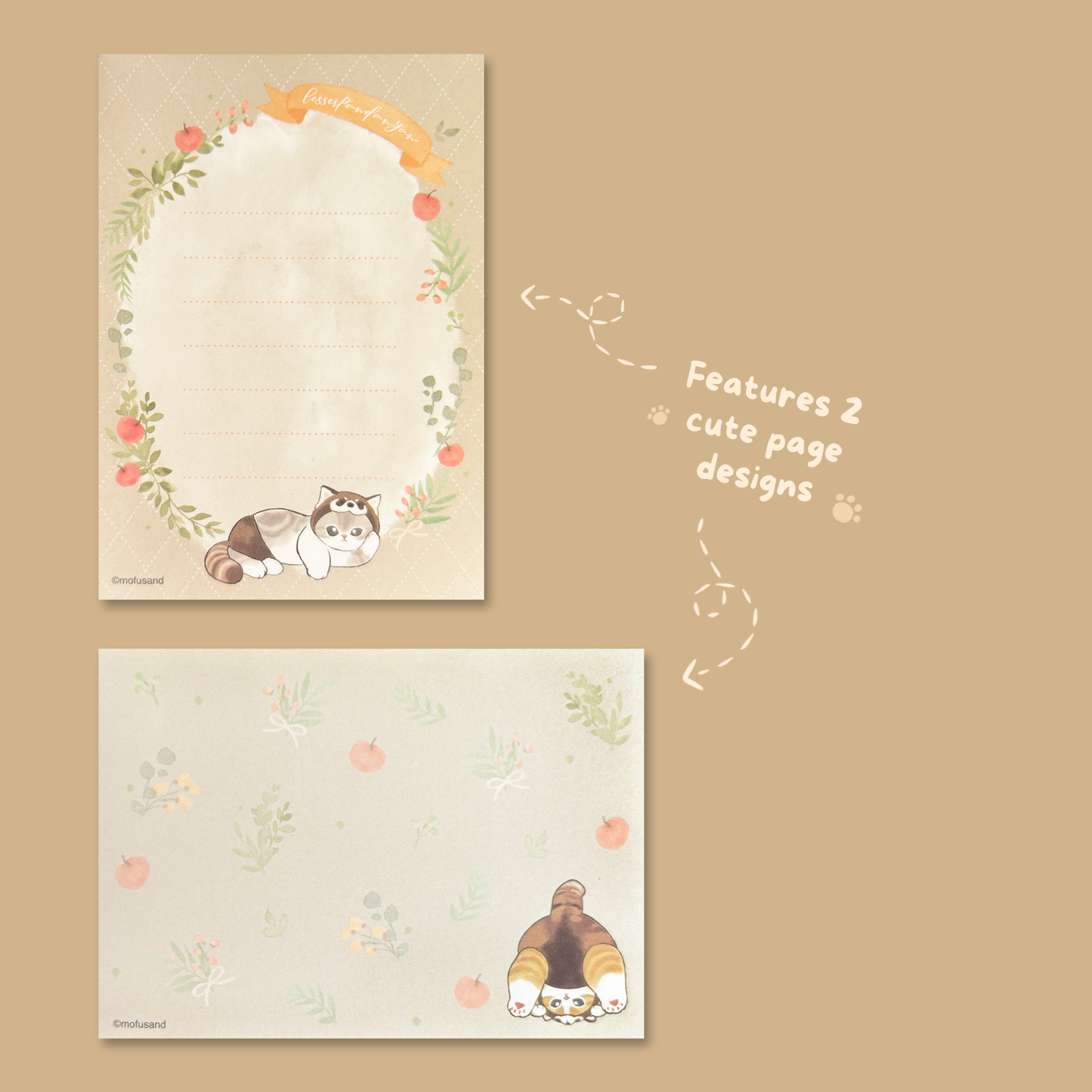 Mofusand Mini Memo Pad - Red Panda Nyan