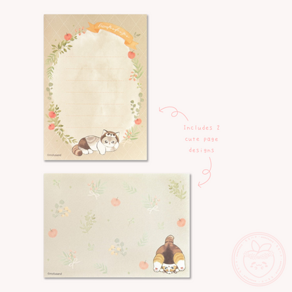 Mofusand Mini Memo Pad - Red Panda Nyan