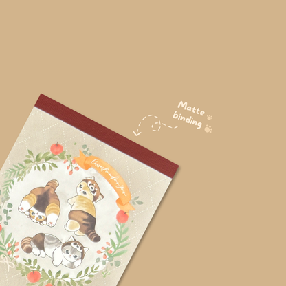 Mofusand Mini Memo Pad - Red Panda Nyan