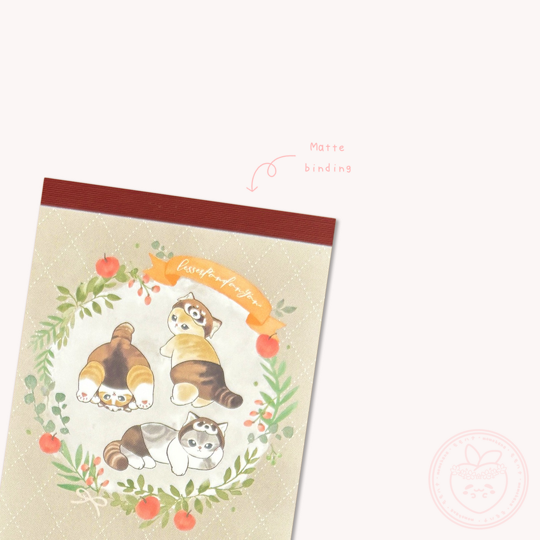 Mofusand Mini Memo Pad - Red Panda Nyan