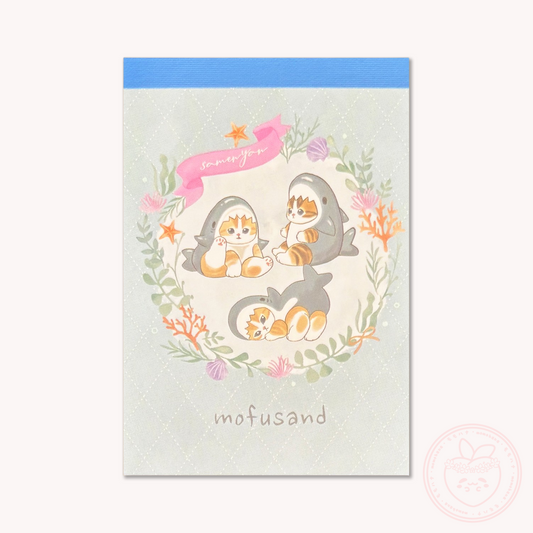 Mofusand Mini Memo Pad - Shark Nyan