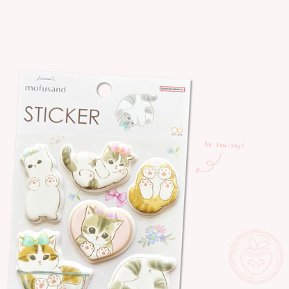 Mofusand Squishy Sticker Sheet - Nikukyu