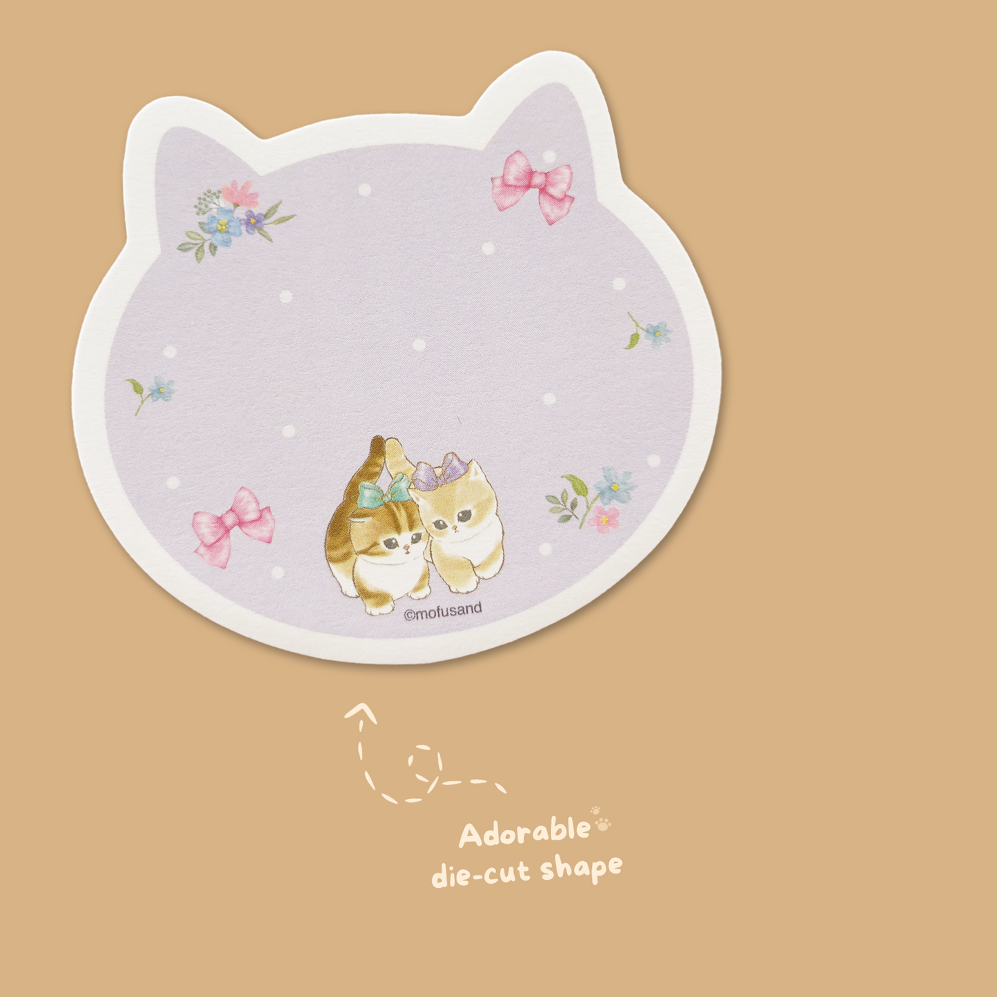 Mofusand Die-cut Sticky Notepad - Nikukyu