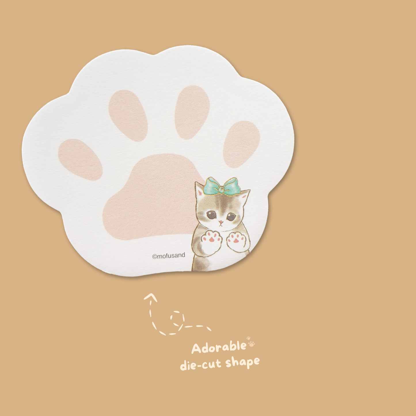 Mofusand Die-cut Sticky Notepad - Nikukyu