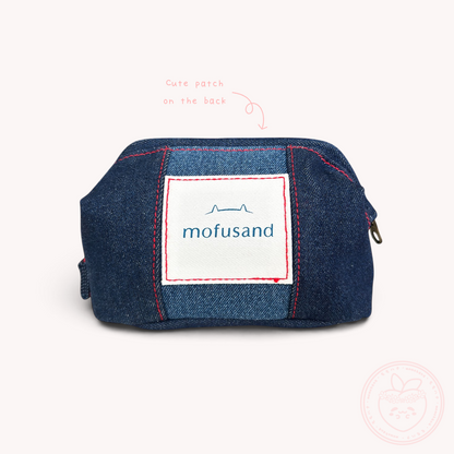 Mofusand Denim Pouch - Cherry Nyan