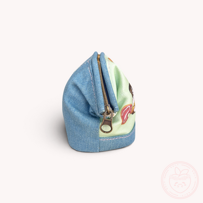 Mofusand Denim Pouch - Doughnut Nyan