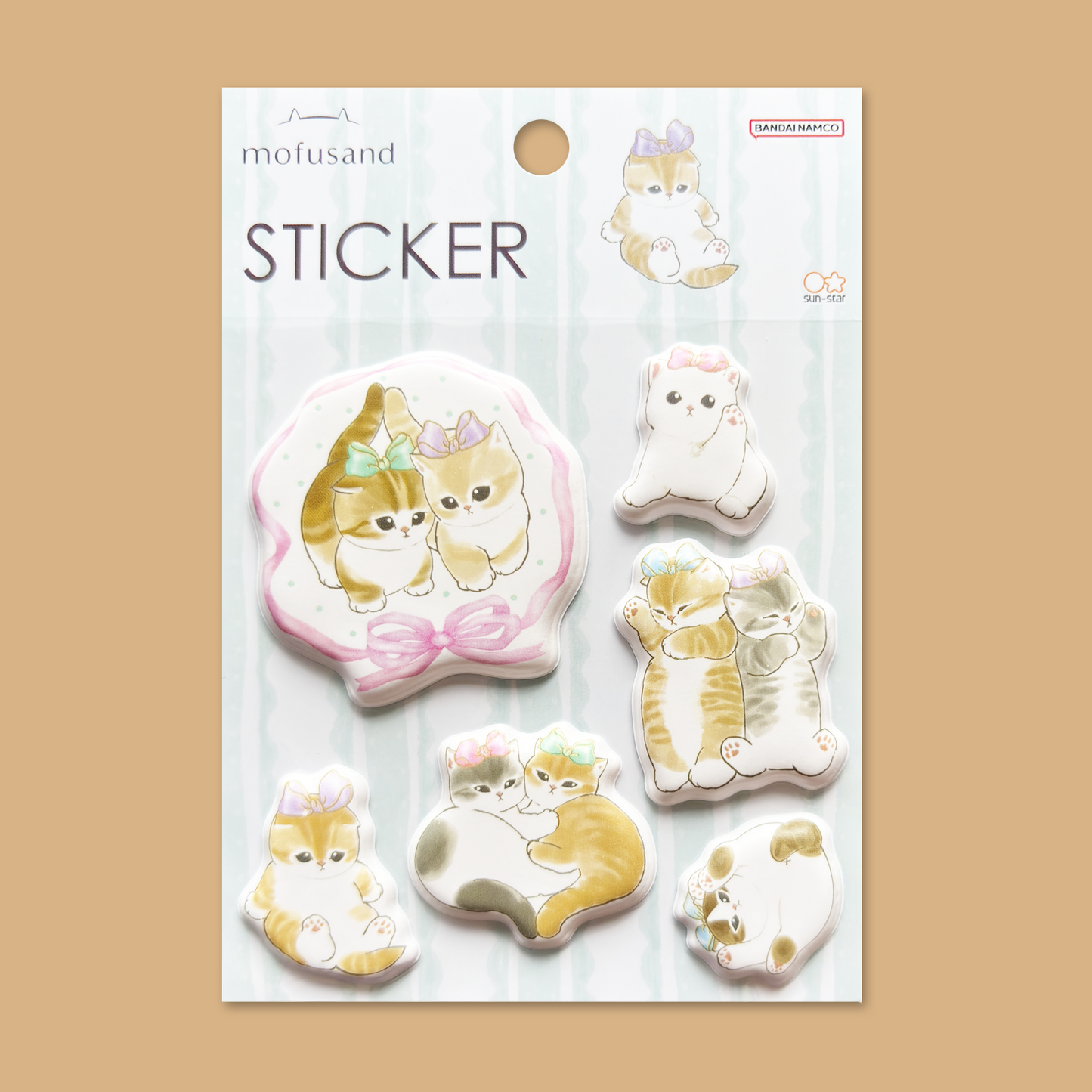 Mofusand Squishy Sticker Sheet - Ribbon