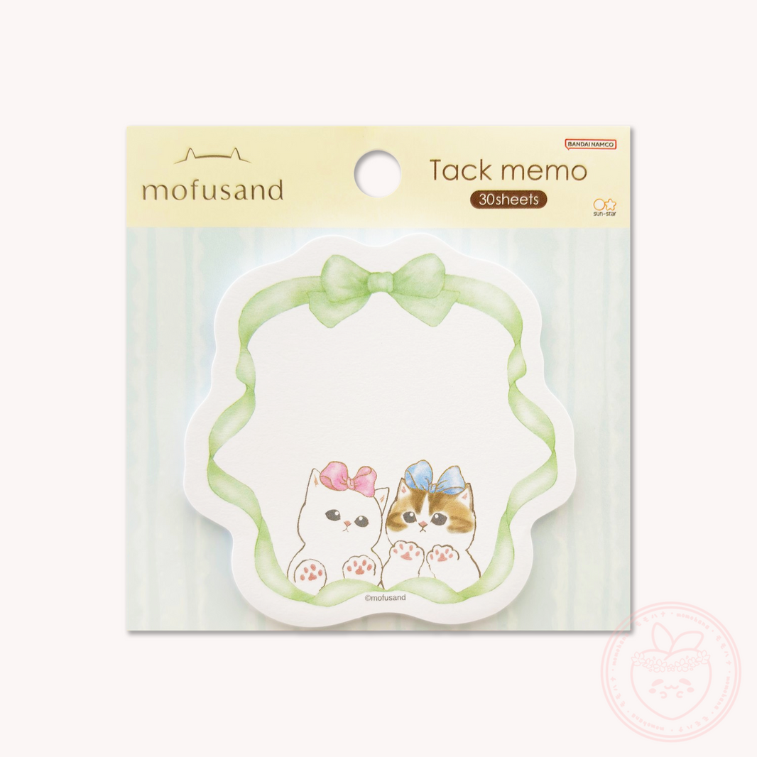 Mofusand Die-cut Sticky Notepad - Ribbon
