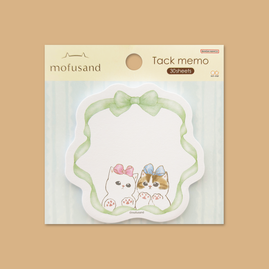 Mofusand Die-cut Sticky Notepad - Ribbon