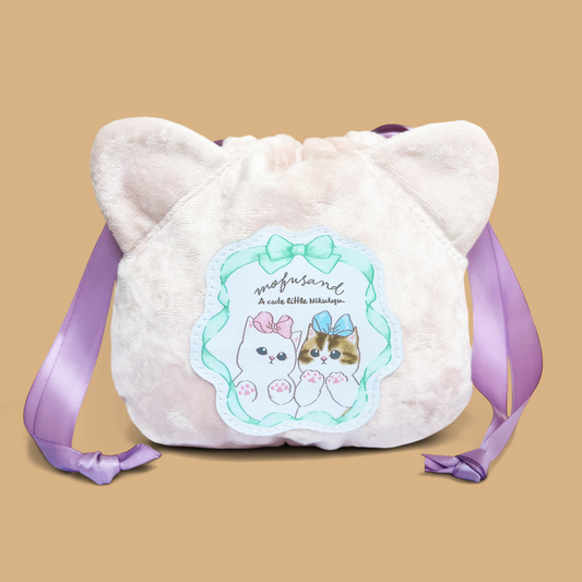 Mofusand Velvet Drawstring Pouch - Nikukyu