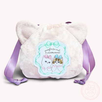 Mofusand Velvet Drawstring Pouch - Nikukyu