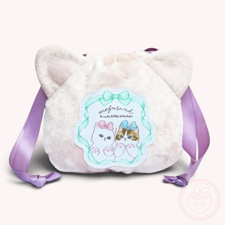 Mofusand Velvet Drawstring Pouch - Nikukyu