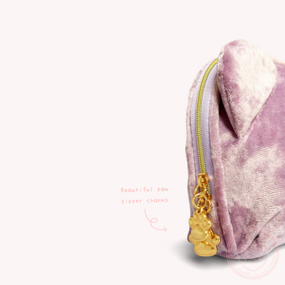 Mofusand Velvet Pouch - Ribbon