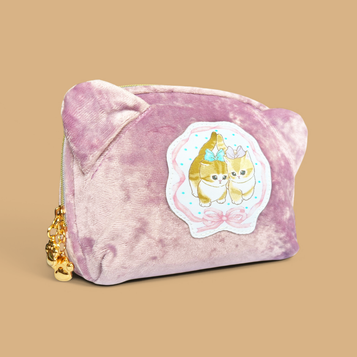 Mofusand Velvet Pouch - Ribbon