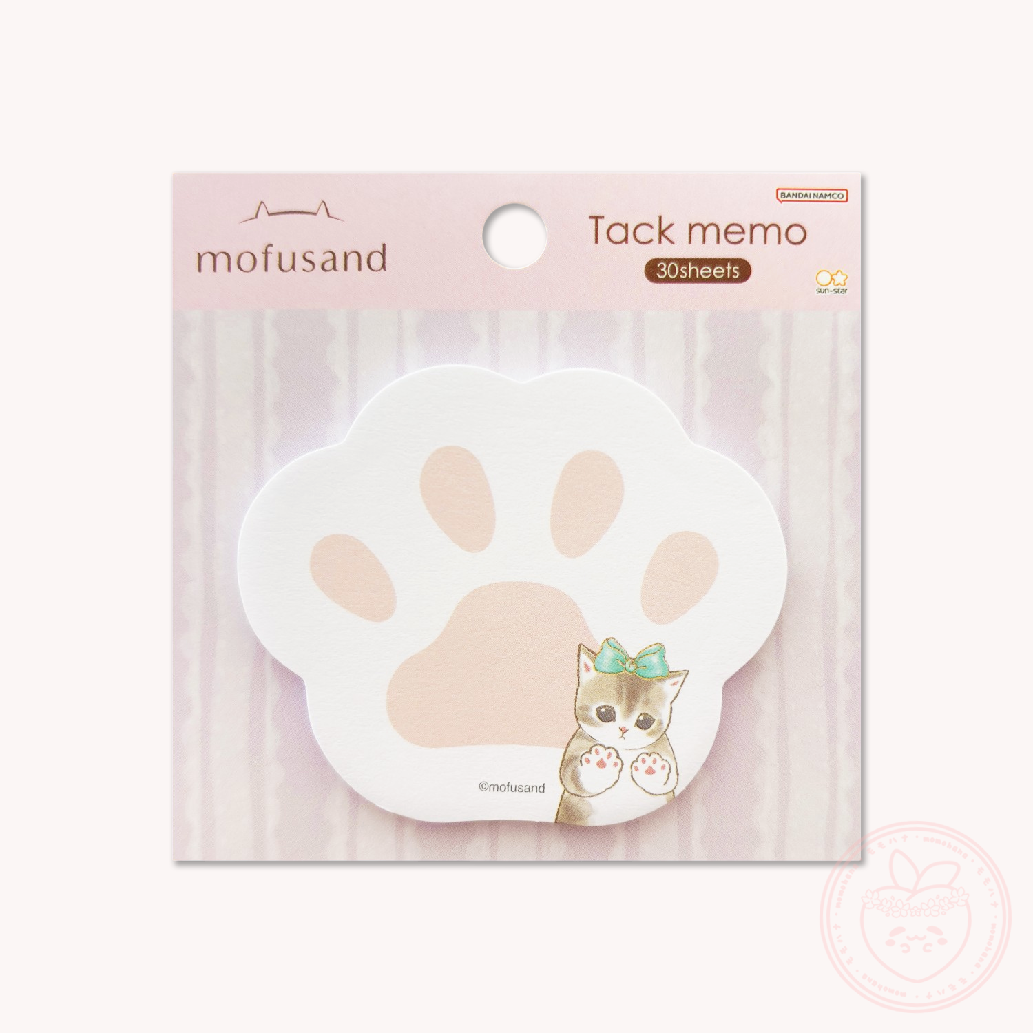 Mofusand Die-cut Sticky Notepad - Nikukyu – Momohana