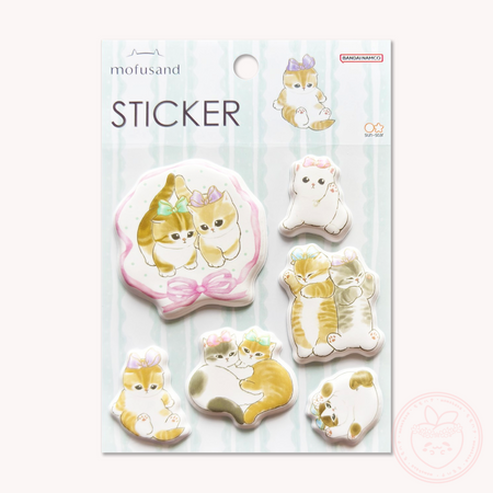 Mofusand Squishy Sticker Sheet - Ribbon