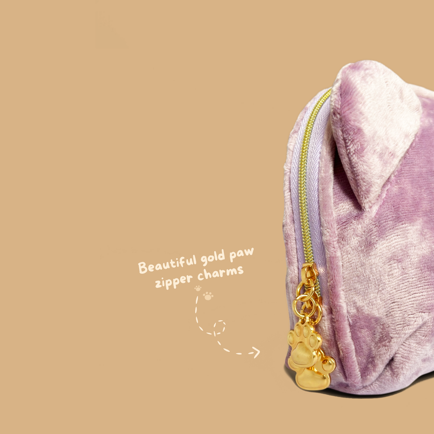 Mofusand Velvet Pouch - Ribbon