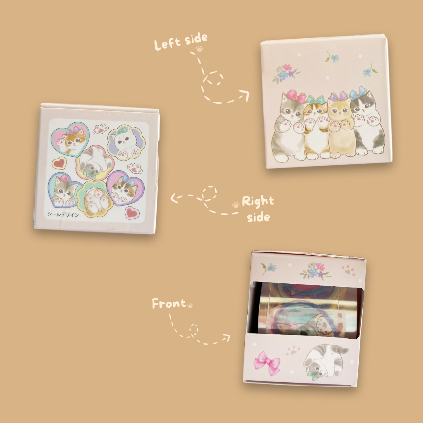 Mofusand Sticker Roll Box - Nikukyu