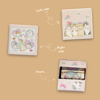 Mofusand Sticker Roll Box - Nikukyu