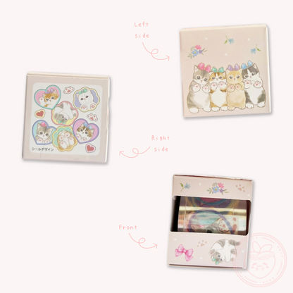 Mofusand Sticker Roll Box - Nikukyu