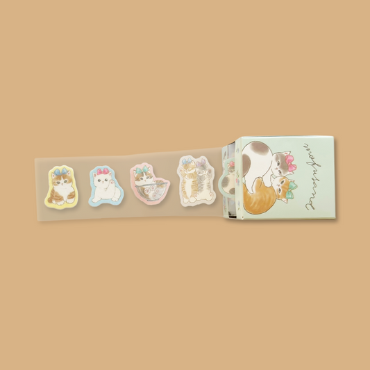 Mofusand Sticker Roll Box - Ribbon