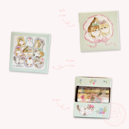 Mofusand Sticker Roll Box - Ribbon