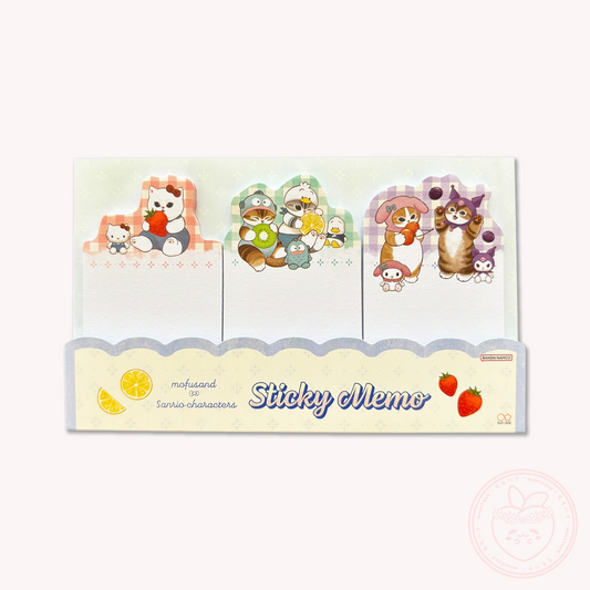 Mofusand x Sanrio Die-cut Sticky Notes - Check