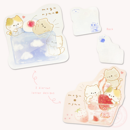 Mogunyan 'Strawberry Parfait' & 'Sky Jelly' Die-cut Letter Set