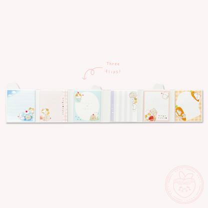 Mogunyan 'Sky Jelly' & 'Strawberry Parfait' Flip-Flap Memo