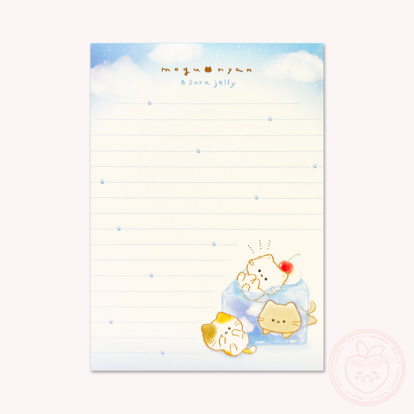 Mogunyan 'Sky Jelly' & 'Strawberry Parfait' A6 Memo Pad