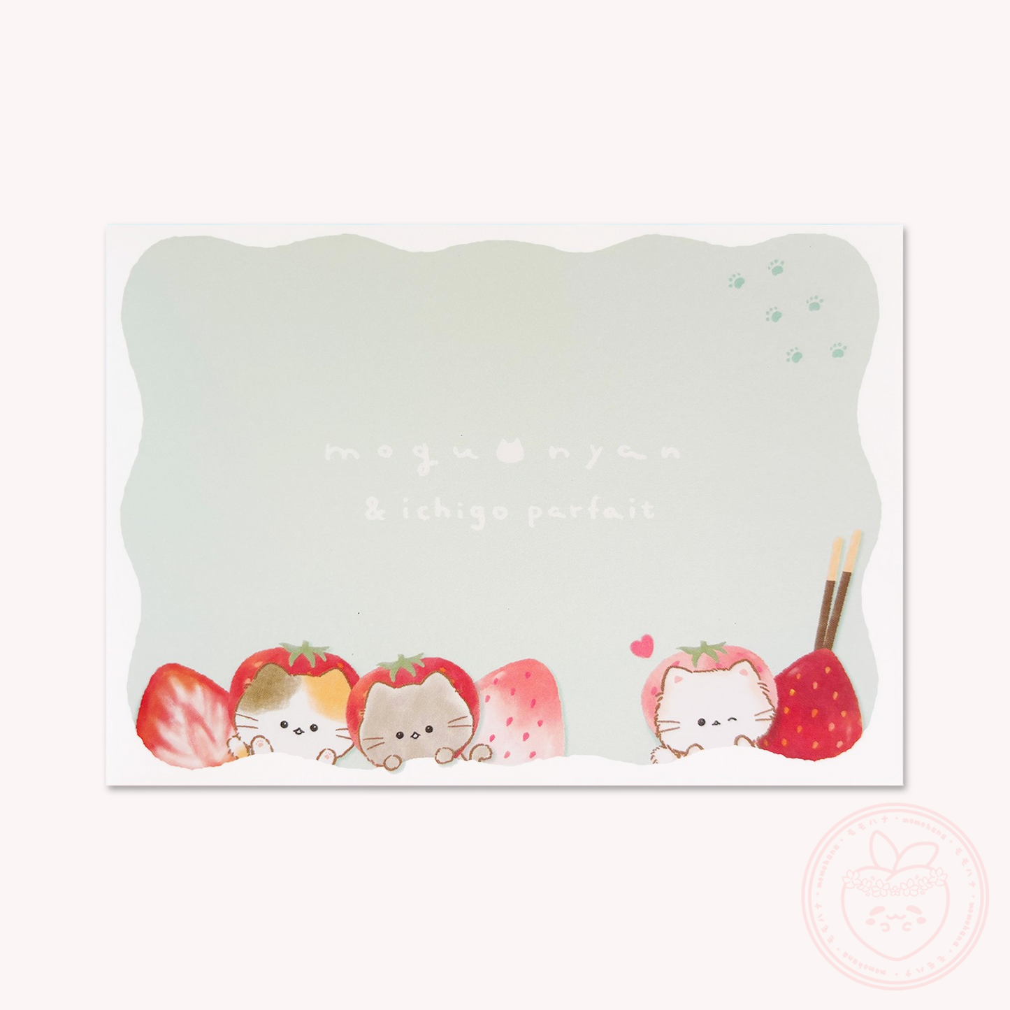Mogunyan 'Sky Jelly' & 'Strawberry Parfait' A6 Memo Pad