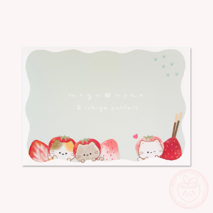 Mogunyan 'Sky Jelly' & 'Strawberry Parfait' A6 Memo Pad