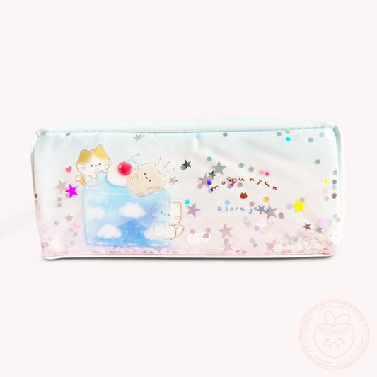 Mogunyan 'Sky Jelly' Twin Zipper Pencil Case