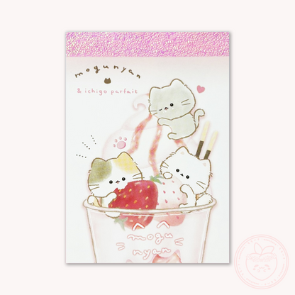 Mogunyan 'Strawberry Parfait' Mini Memo