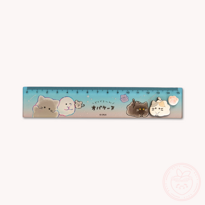 Obakenu 15cm Ruler - Cat Meeting