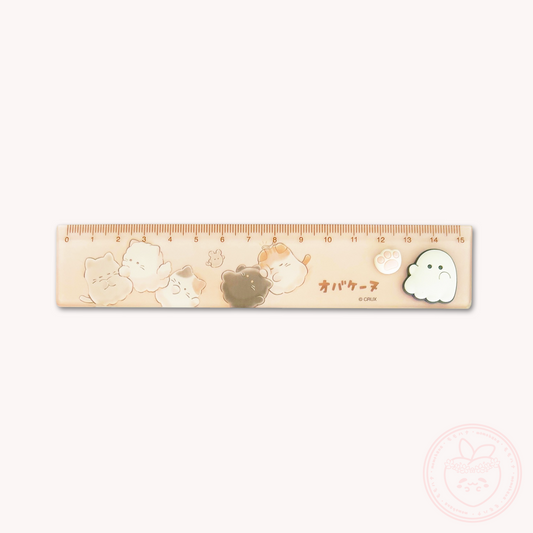 Obakenu 15cm Ruler - Fluffy