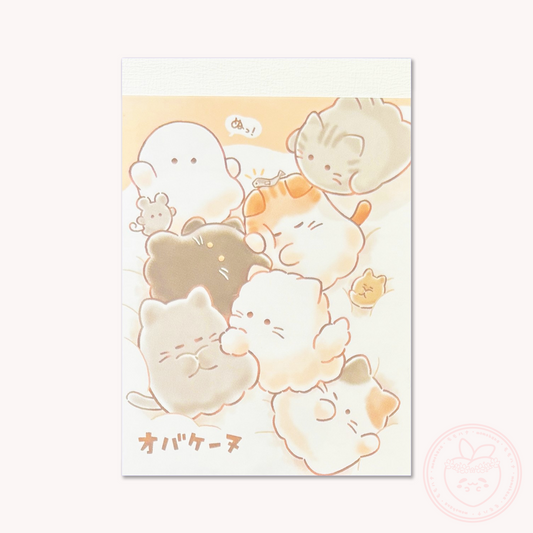 Obakenu Mini Memo Pad - Fluffy